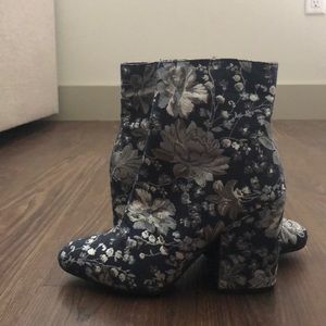 Floral booties